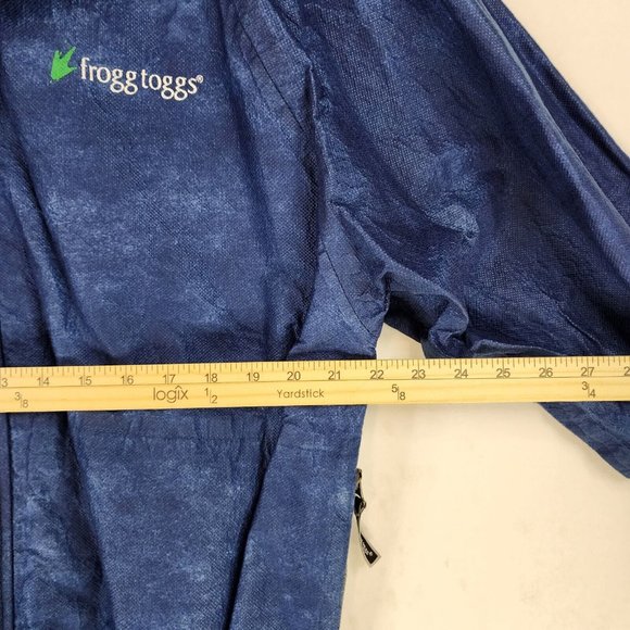 Frogg Togg Jacket Mens Large Blue Casual Lightweight Hooded Outerwear Rain Coat - Picture 5 of 11